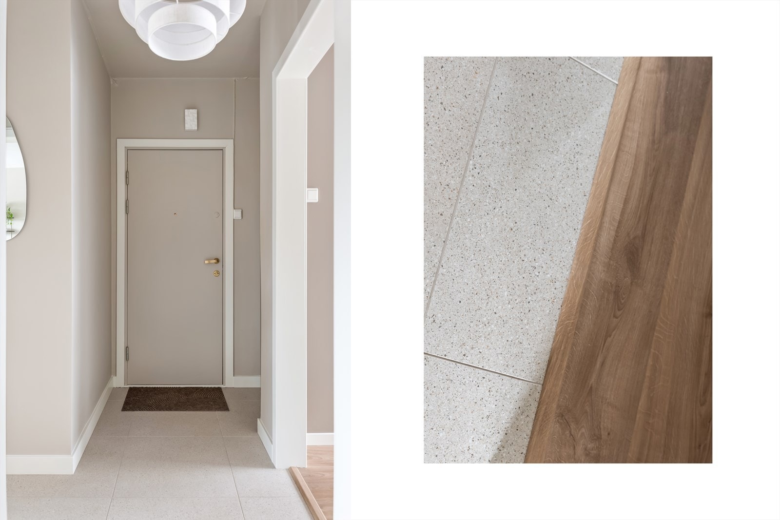 I 2024 ble det lagt nye fliser i gangen, og tre dørkarmer med hengsler ble erstattet med en moderne portalløsning. Galleribilde