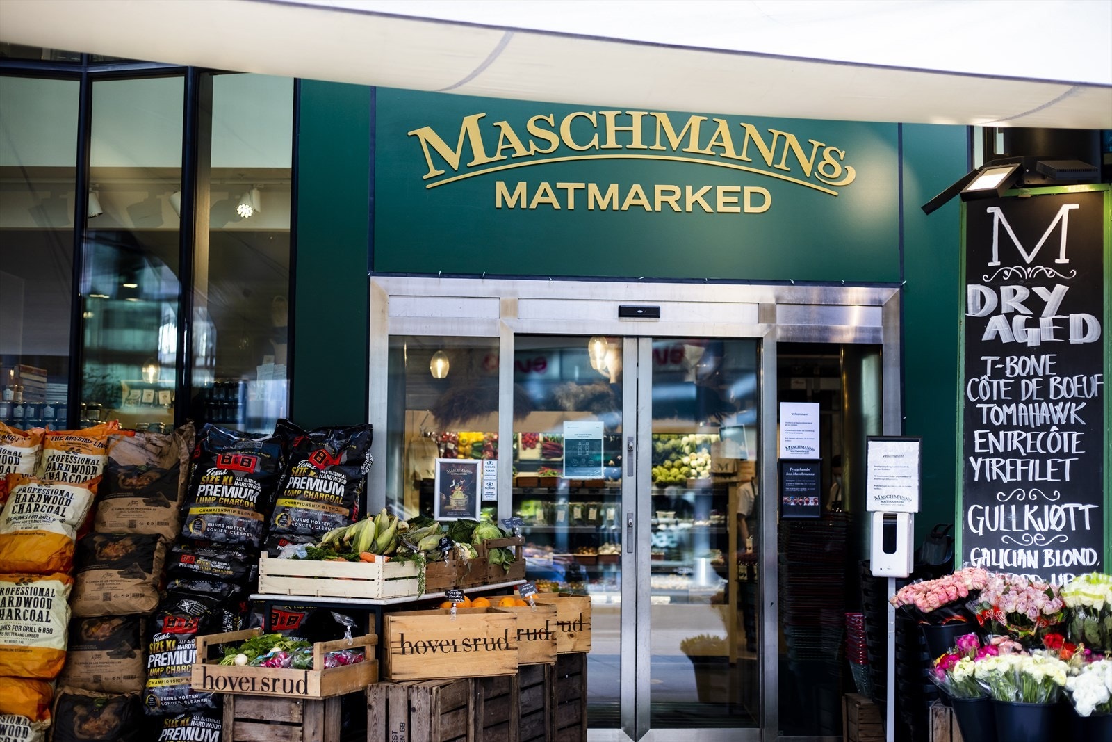 Maschmanns Matmarked i Karenslyst Allé. Galleribilde