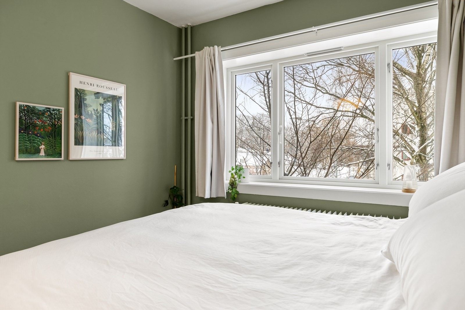 I likhet med kjøkken og stue har også soverom fint utsyn Galleribilde