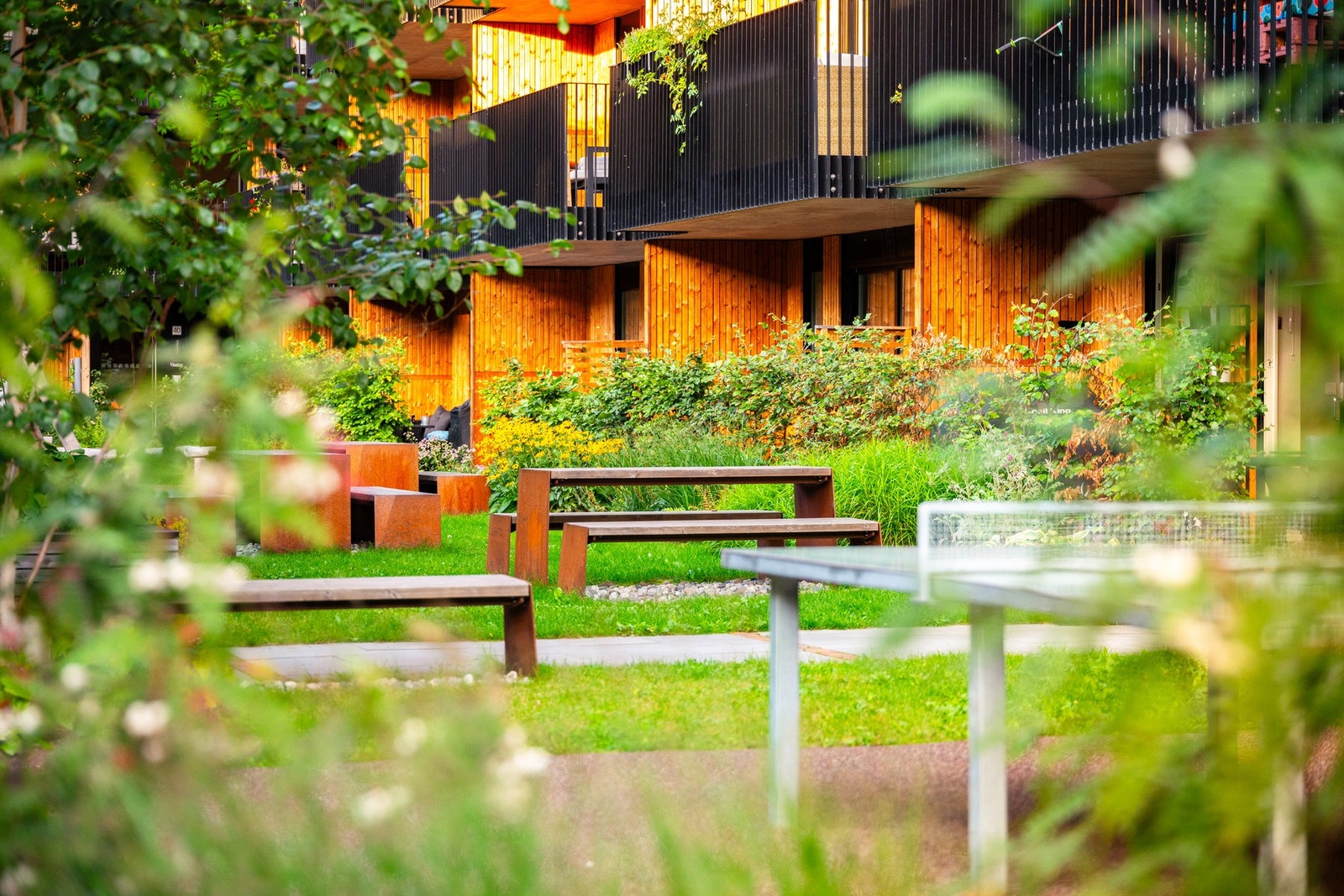 Borettslaget har pene fellesområder. Galleribilde