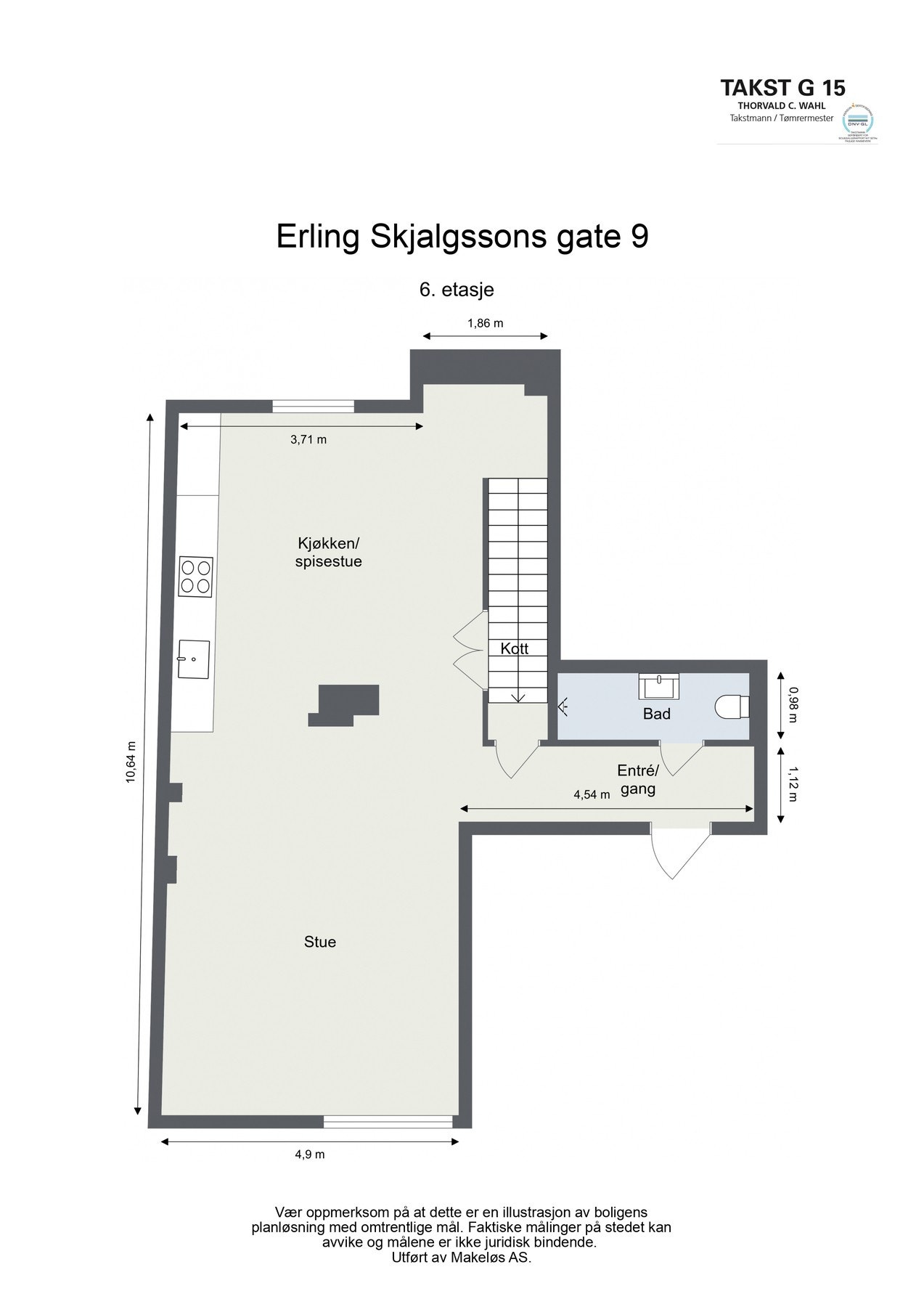 Plantegning 6.etasje Galleribilde