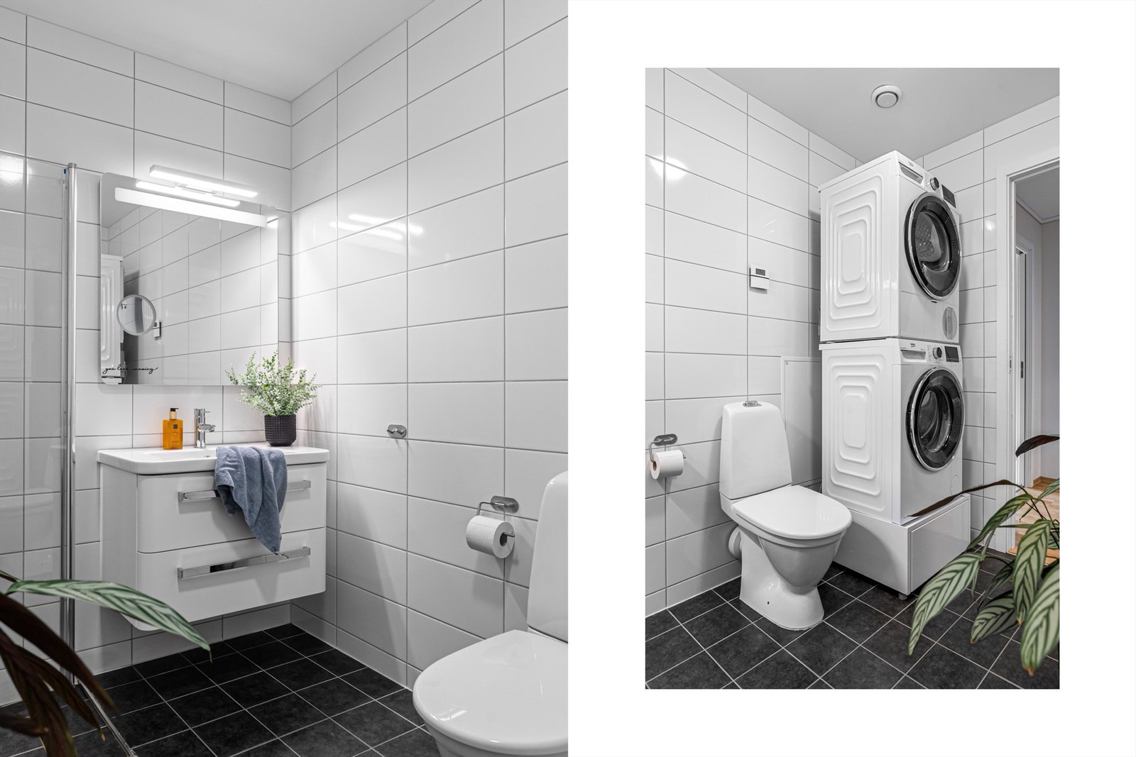 - Plass til vaskemaskin og tørketrommel - Galleribilde