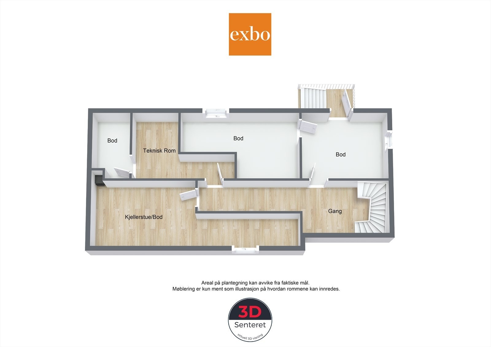 Plantegning kjeller Galleribilde