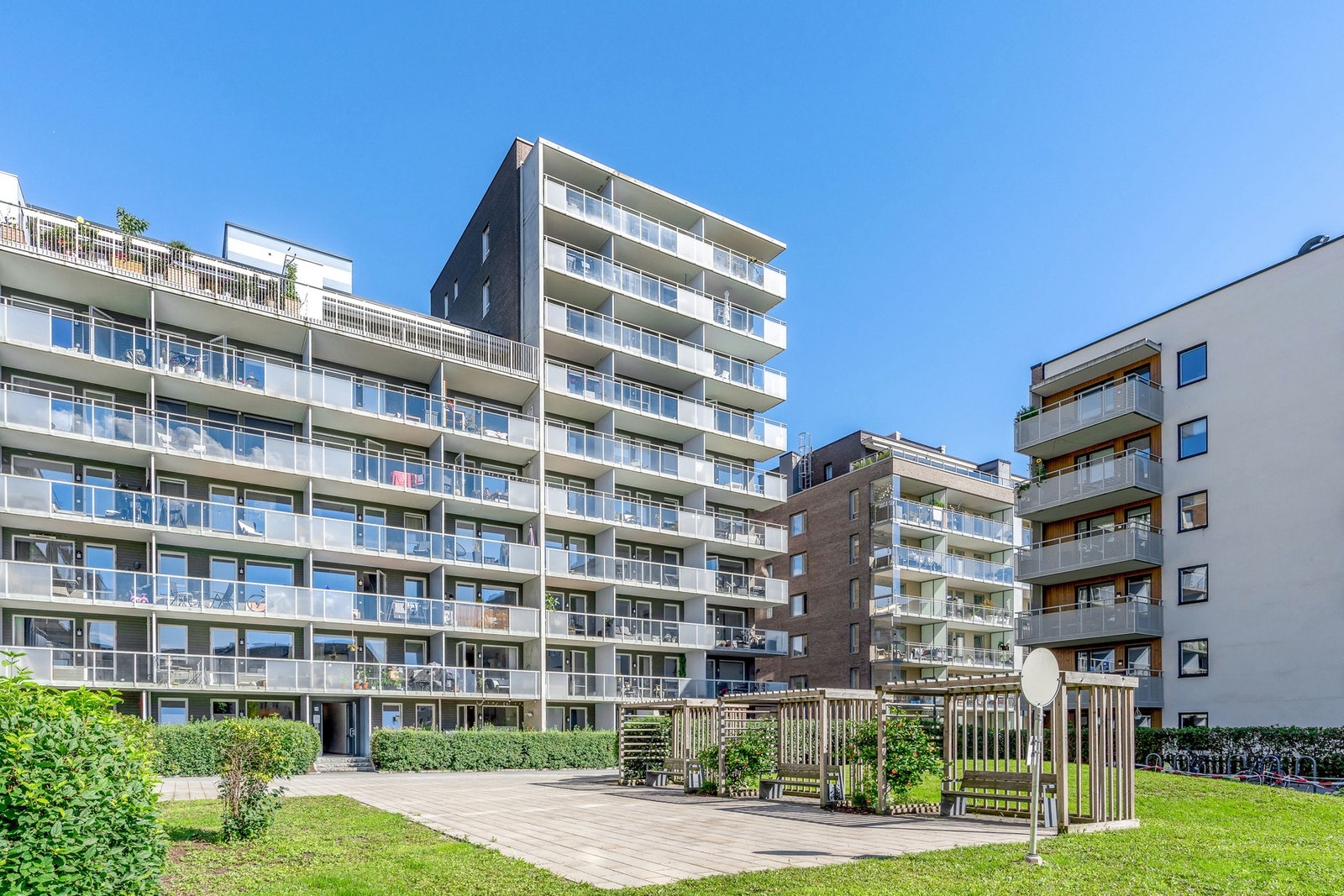 Leiligheten ligger i et svært attraktivt boligområde på Grefsen Stasjon på Storo Galleribilde