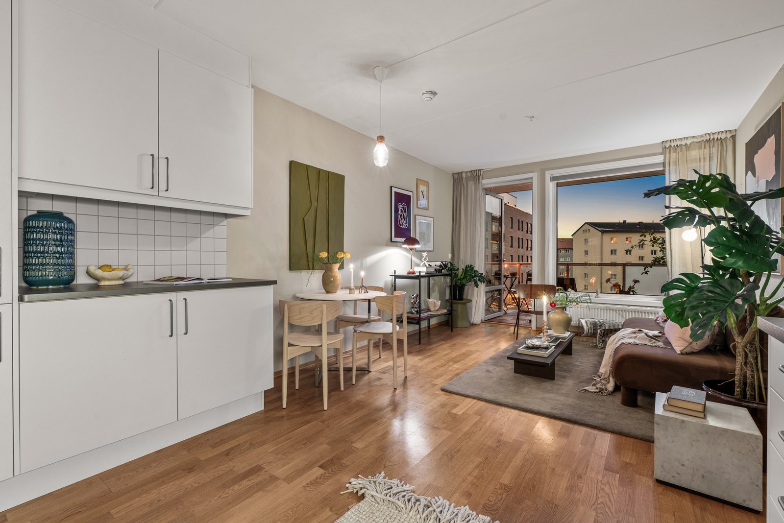 Leiligheten er gjennomgående og har en arealeffektiv planløsning Galleribilde