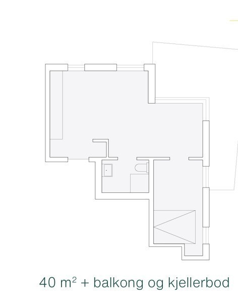 Plantegning leilighet 405
40 kvm Galleribilde