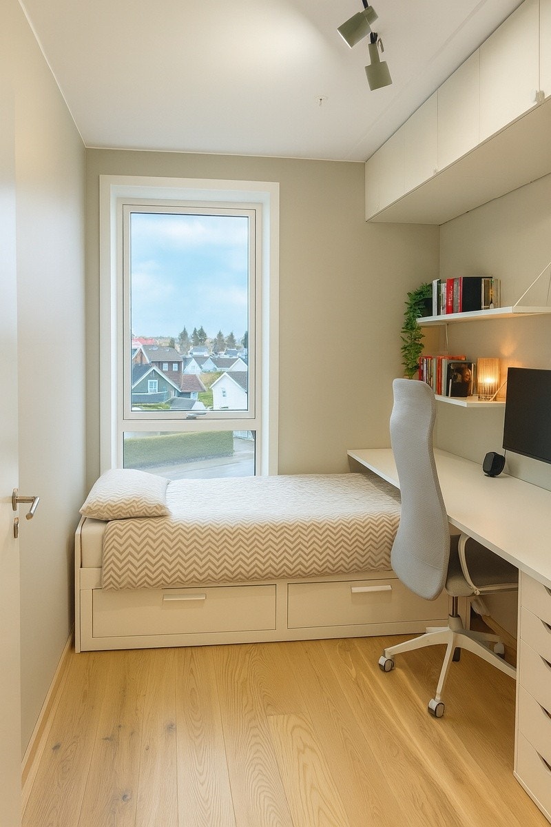 Kontor / Gjestesoverom med uttrekkbar dobbeltseng Galleribilde