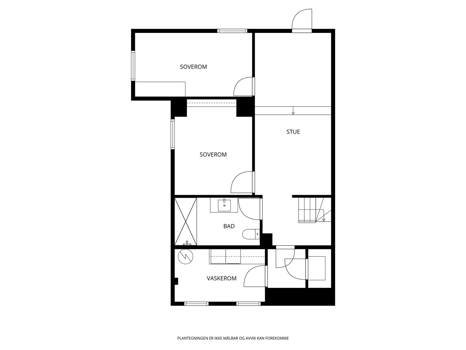 Plantegning underetasje Galleribilde