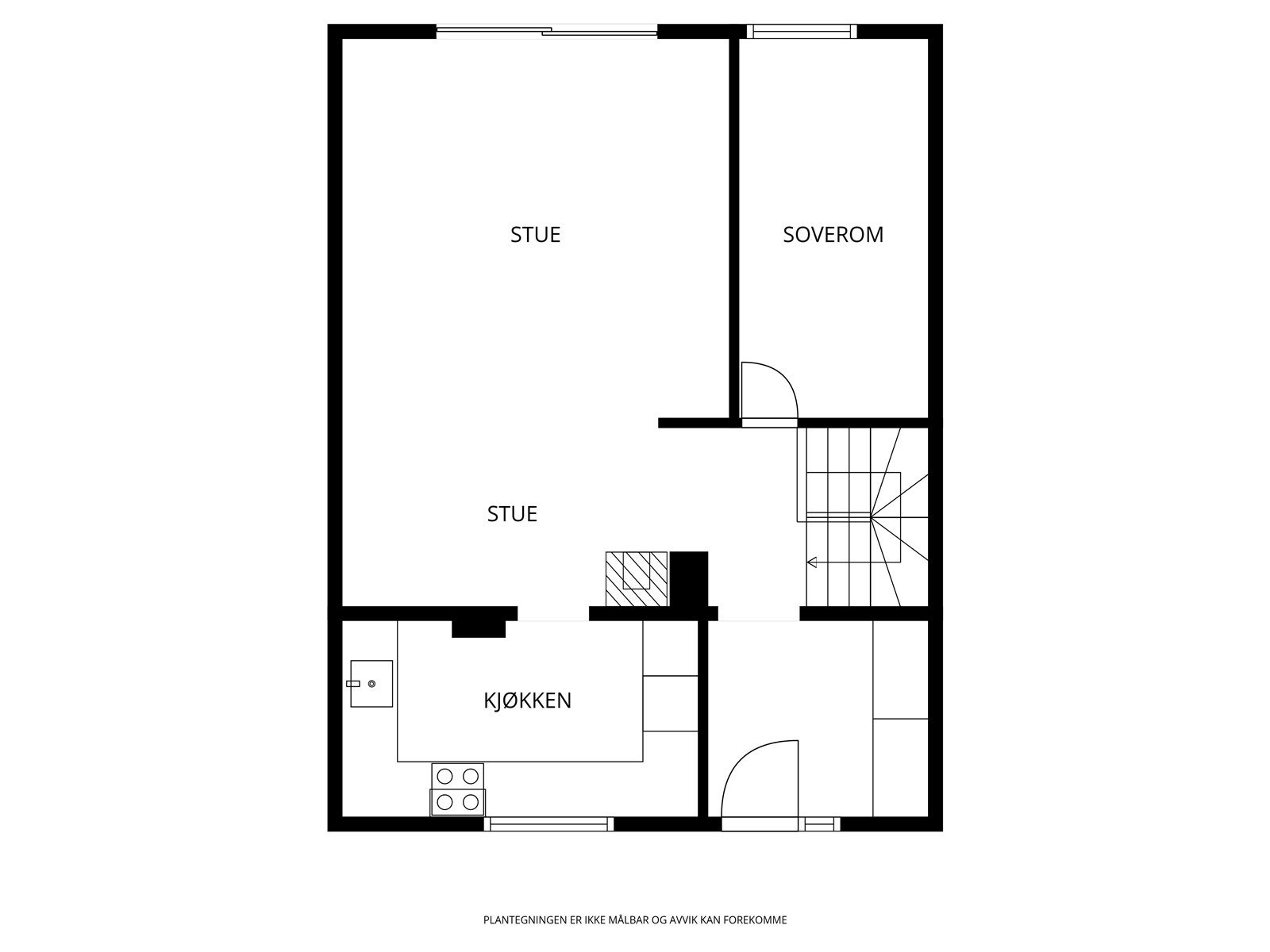 Plantegning hovedetasje Galleribilde