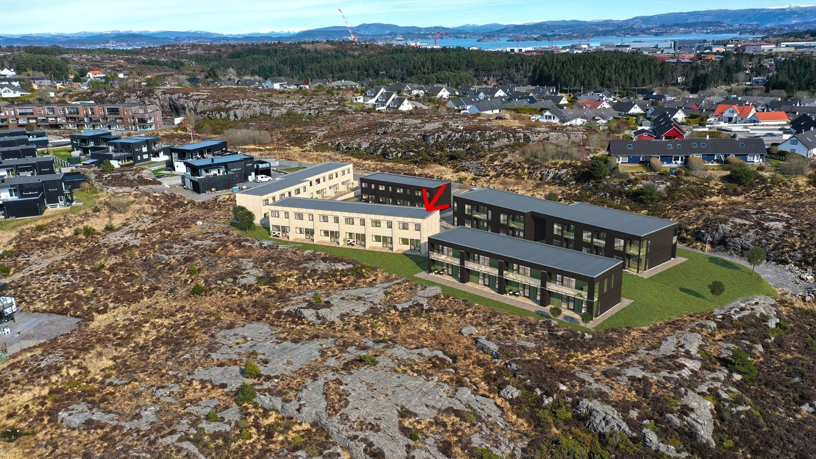 Velkommen til Angeltveitmyrane! - Et flott rekkehus med en attraktiv beliggenhet i naturskjønne omgivelser. Presentert av Jan Kristoffer Setteland v/ Eiendomsmegler Norge Galleribilde