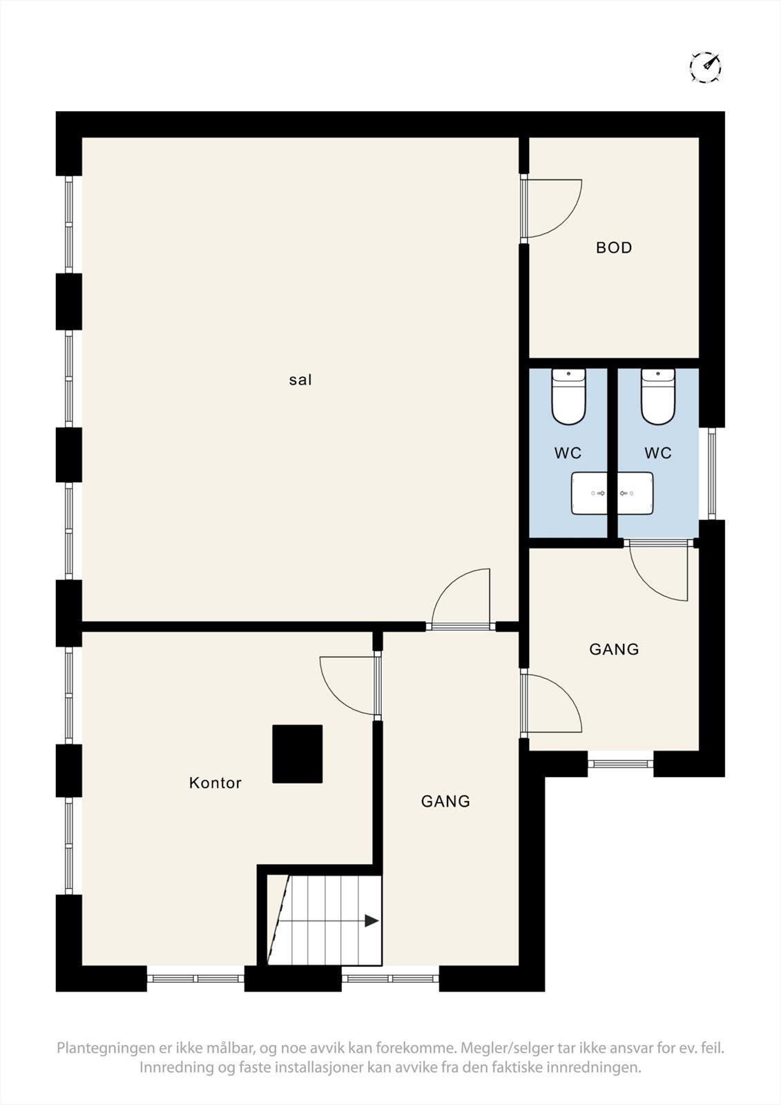 Plantegning av andre etasje Galleribilde