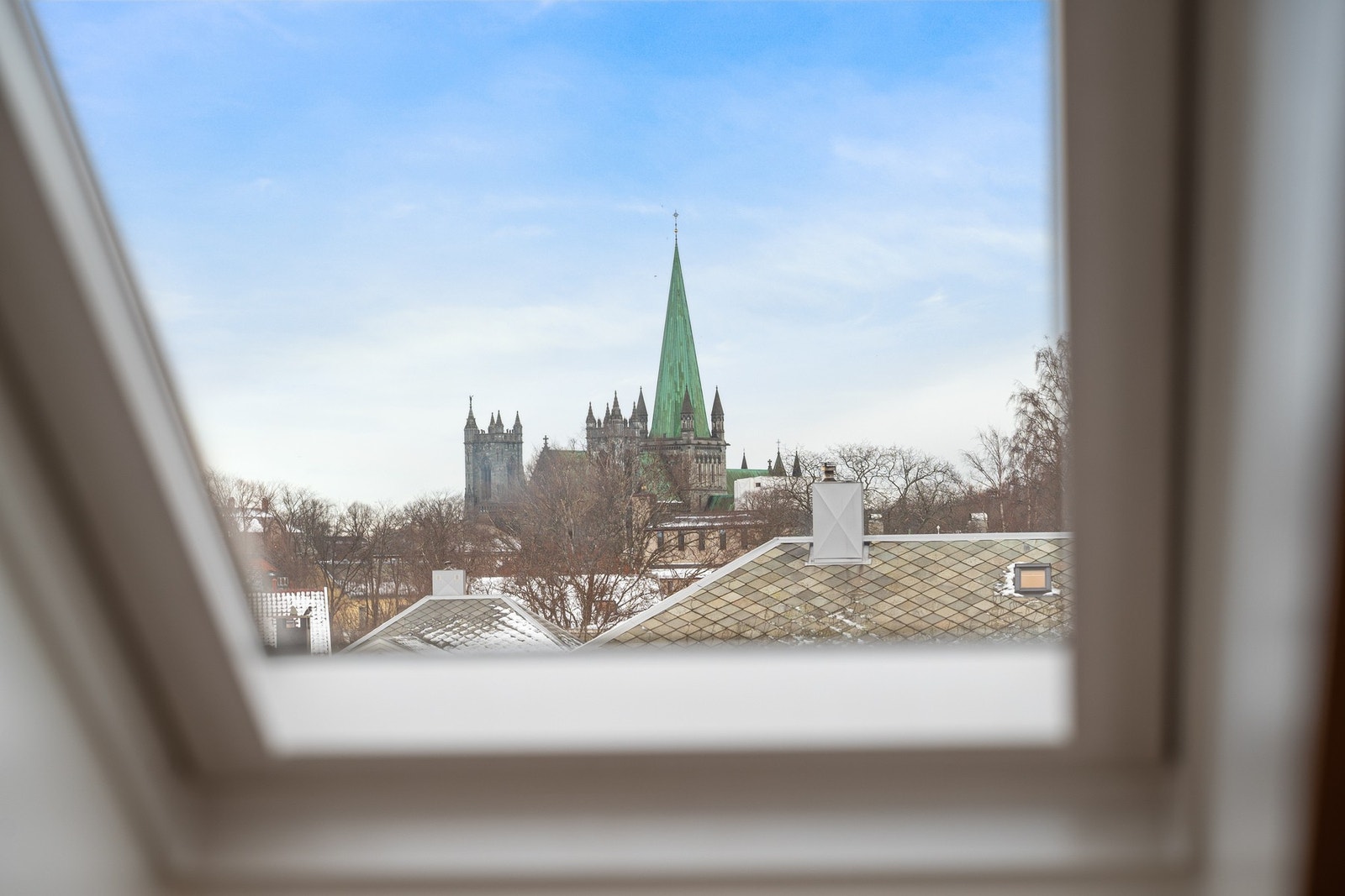 Flott utsikt til flere av byens landemerker. Galleribilde