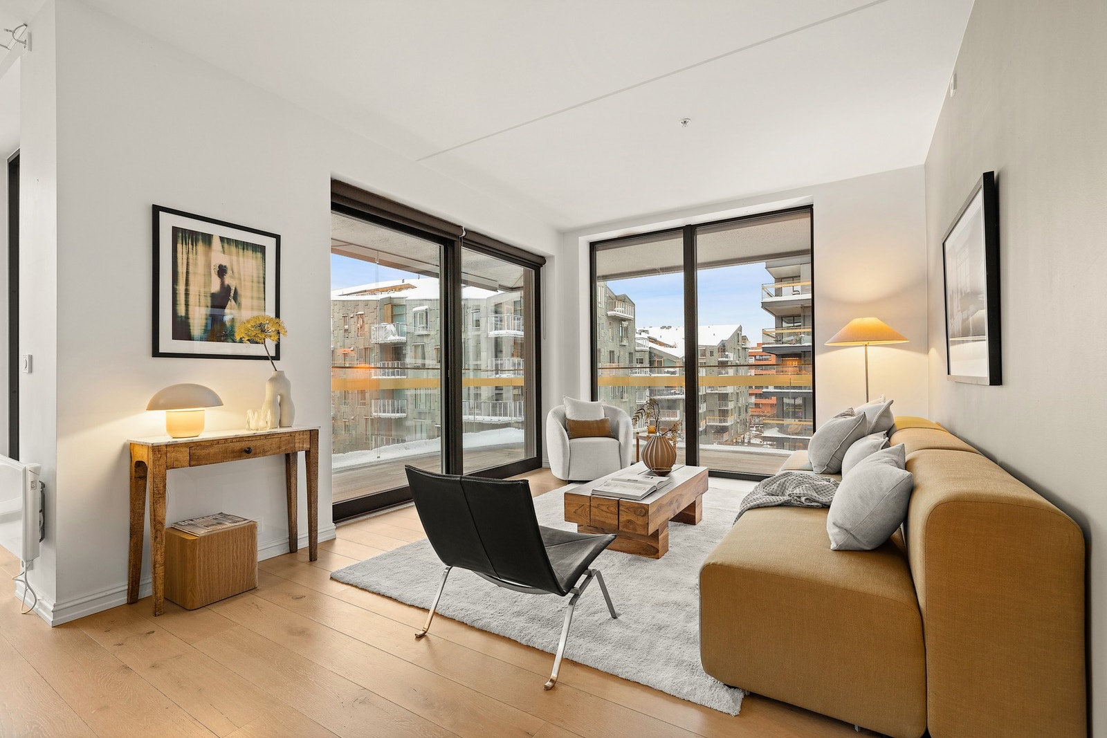 Privatmegleren Bærum ønsker velkommen til visning av denne moderne leiligheten i trendy bymiljø i Bjørvika Galleribilde