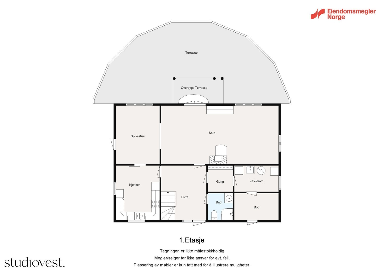Planløsning 1.etasje Galleribilde
