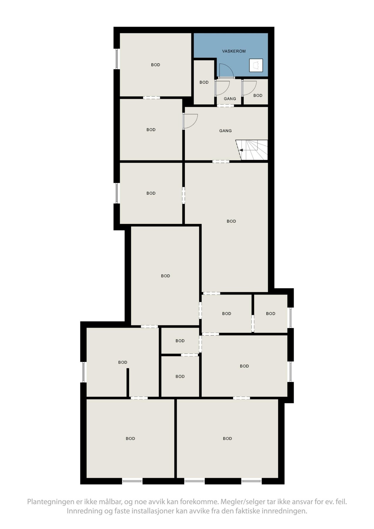 Plantegning kjeller Galleribilde