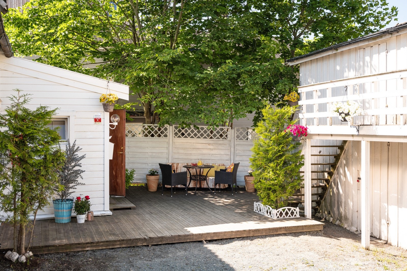 Terrassen brukes i hovedsak av selger. Galleribilde