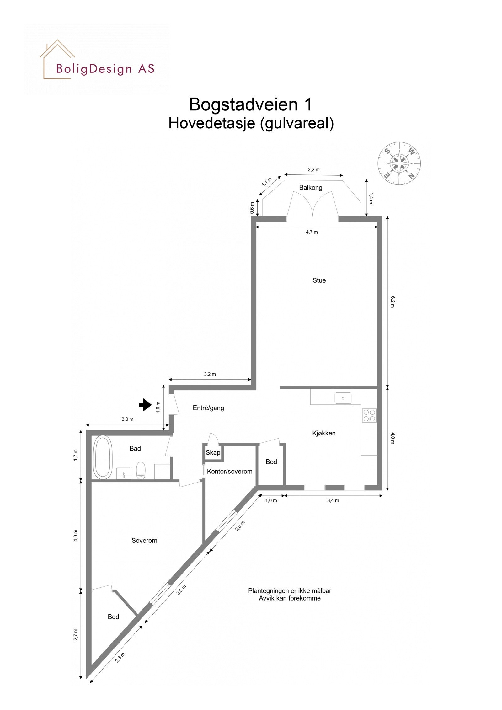 Plantegning. Galleribilde