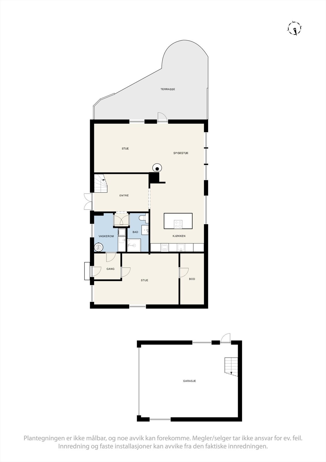 Plantegning 1. etasje. Galleribilde