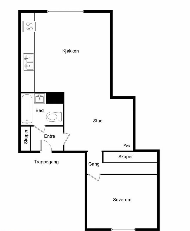 Plantegning Galleribilde