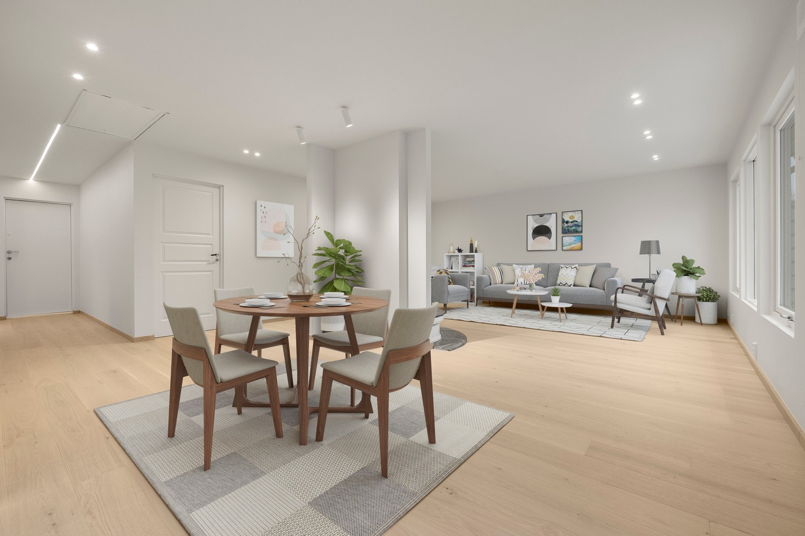 Boligen er digitalt stylet på enkelte bilder for å illustrere mulige møbleringsløsninger. Galleribilde