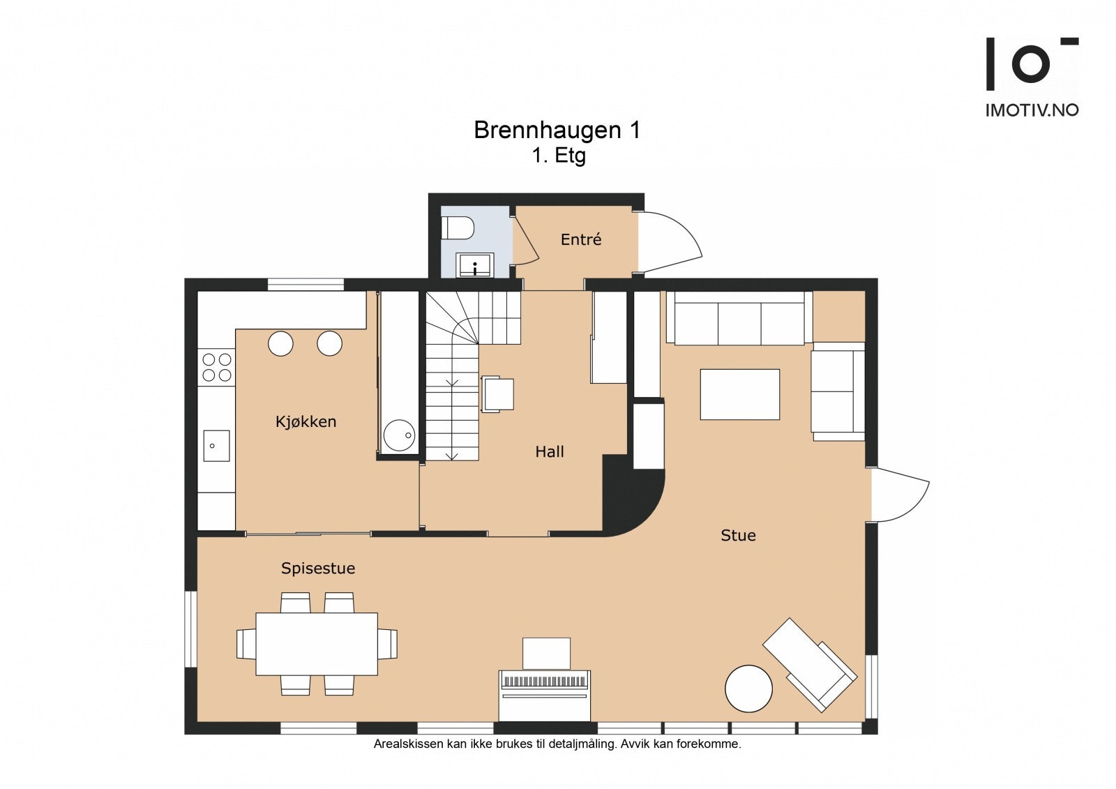 Plantegning 1.etg Galleribilde