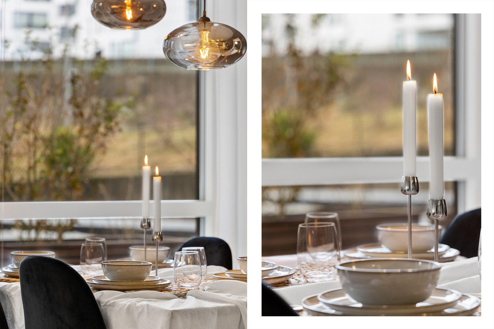 Et hyggelig middagsbord hvor du kan invitere venner og familie til gode måltider og koselige samtaler. Galleribilde