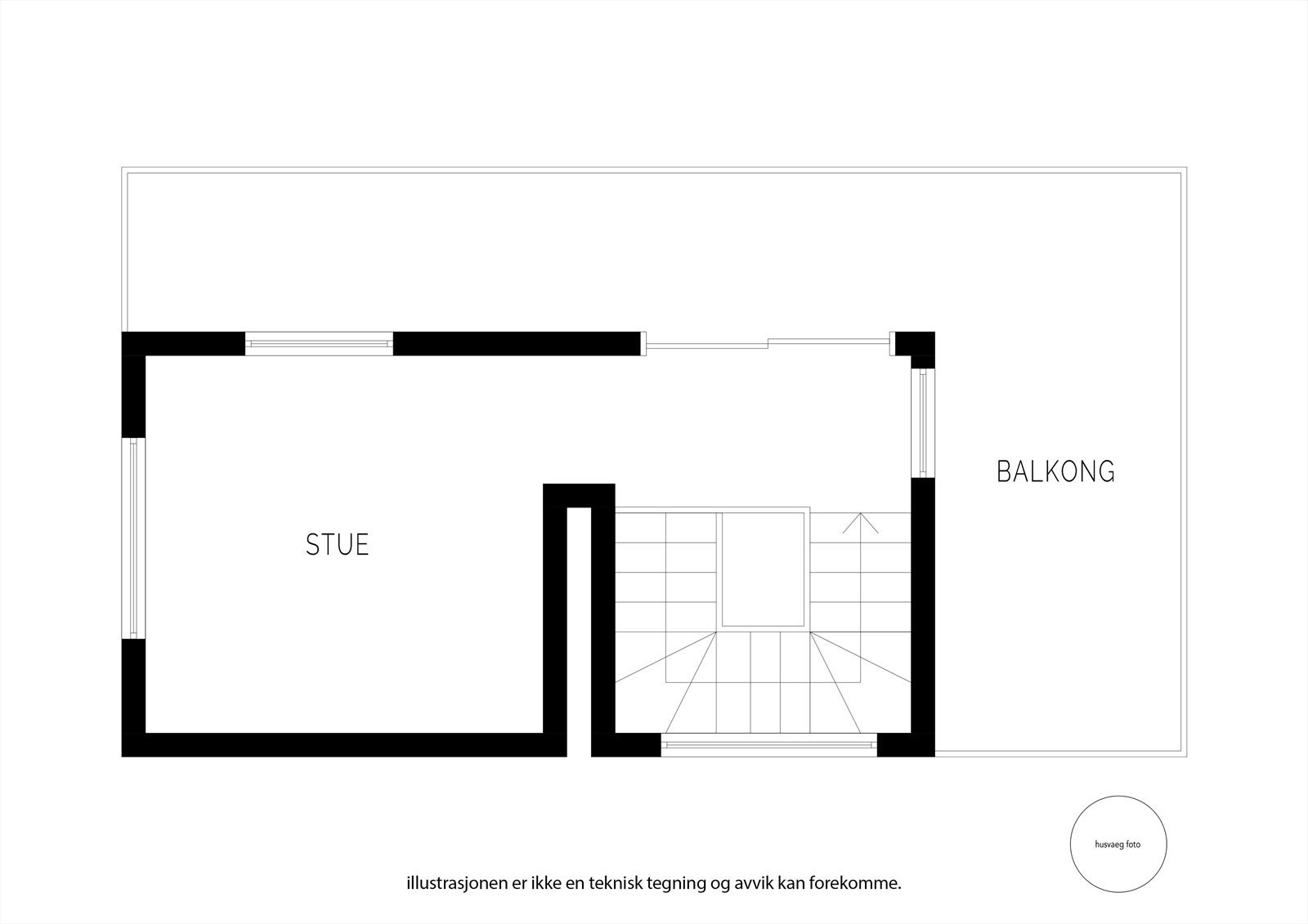 Plantegning 3. etasje Galleribilde