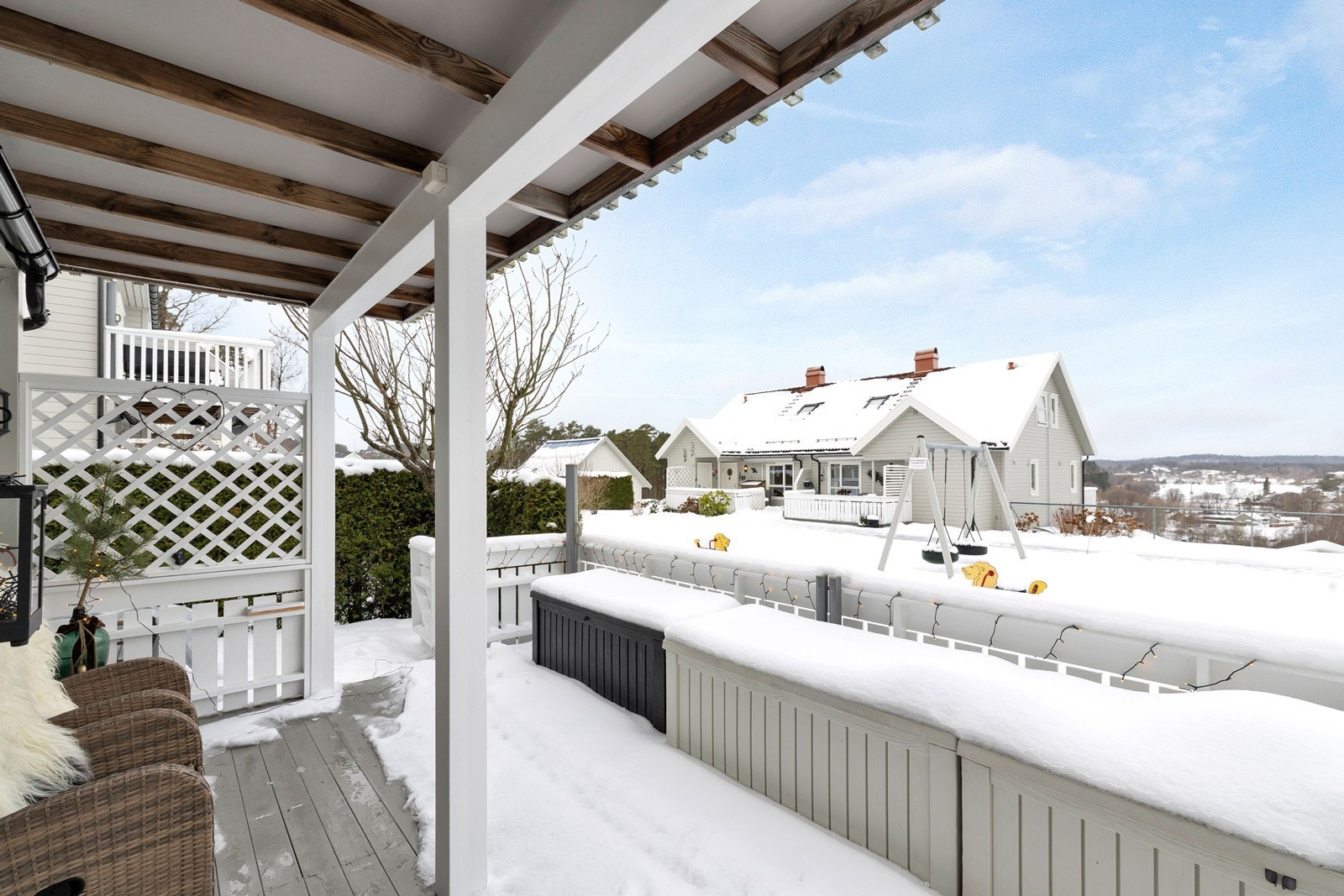 Terrassen er delvis overbygd. Galleribilde