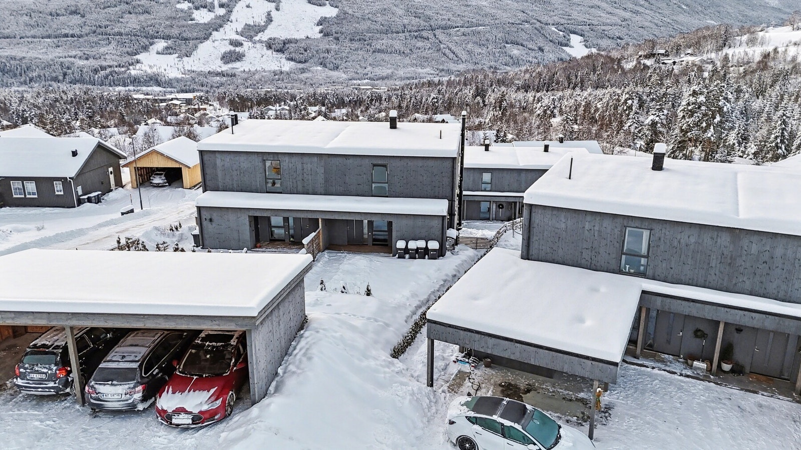 Tilhørende carport og én bod. Galleribilde