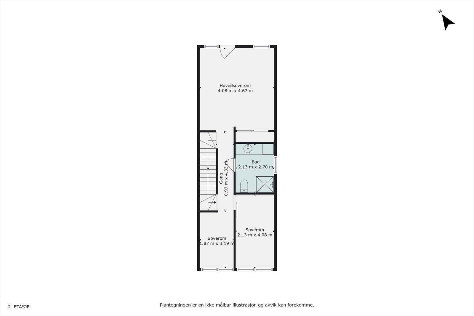 Plantegning 2. etasje. Galleribilde