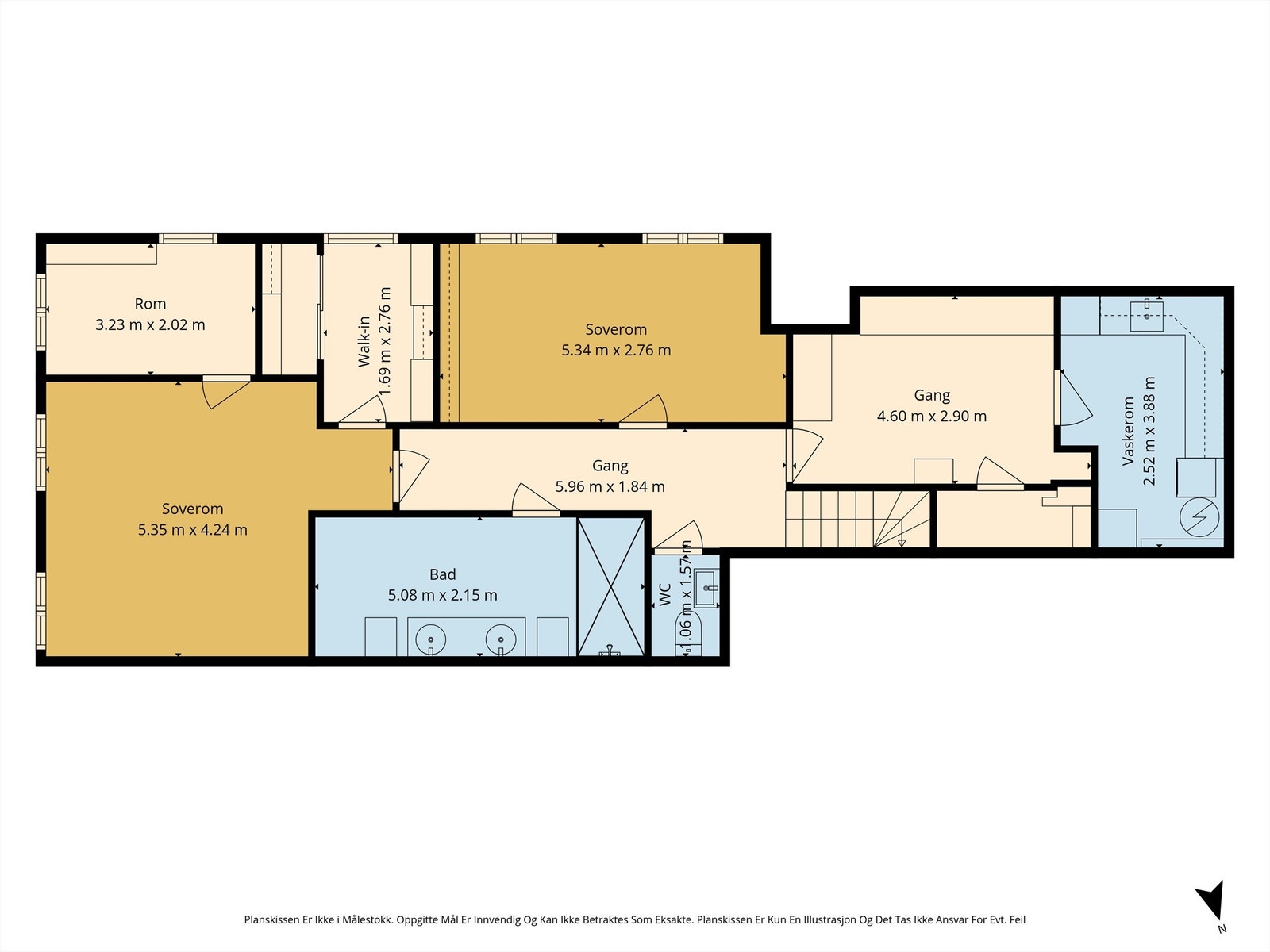 Plantegning U.etg. Galleribilde