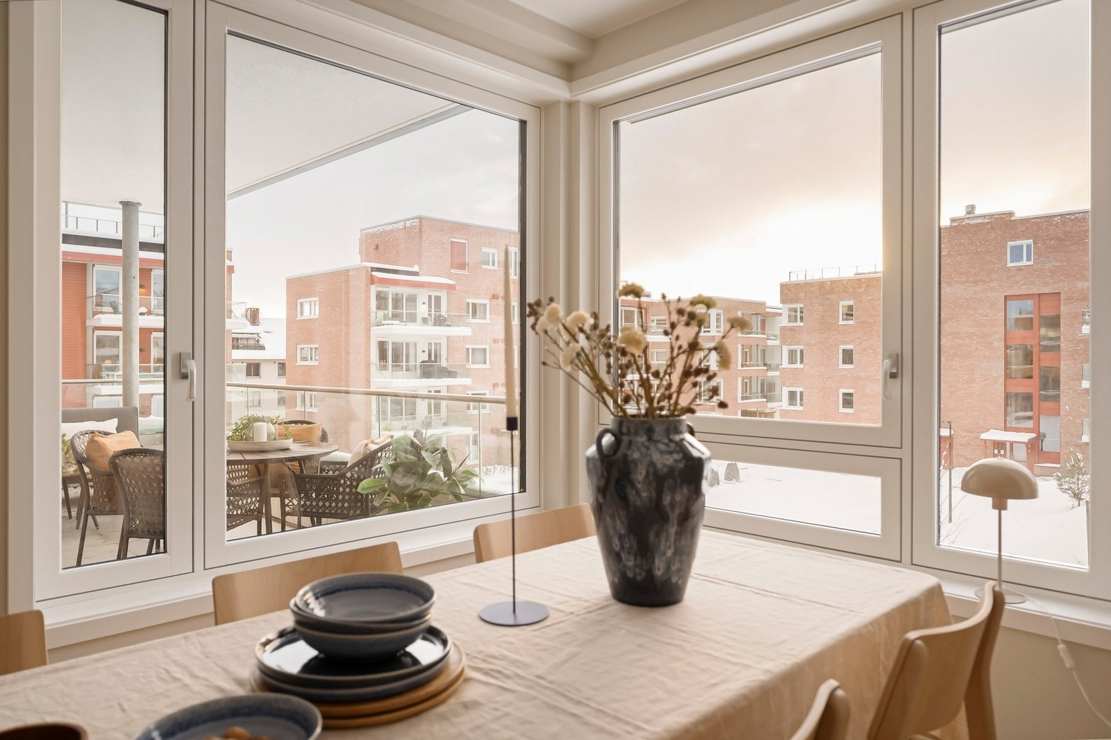 Fint utsyn over fellesområdene Galleribilde