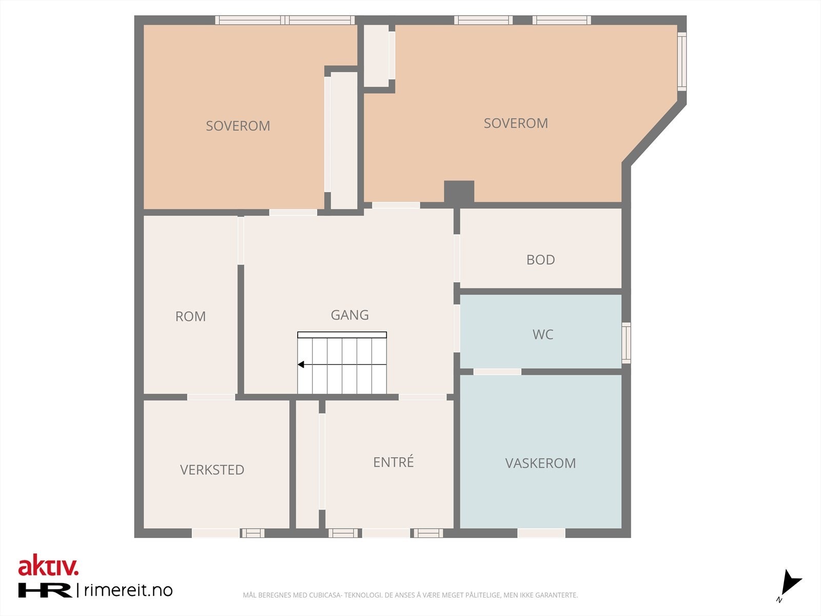 Plantegning underetasje. Galleribilde