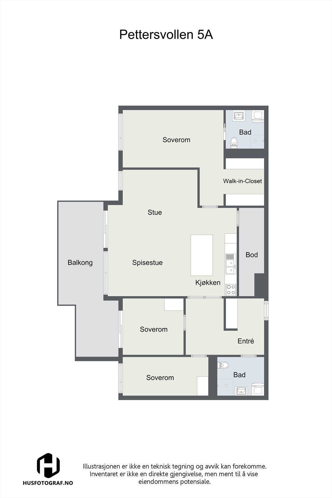 Pettersvollen 5A - Planløsning Galleribilde