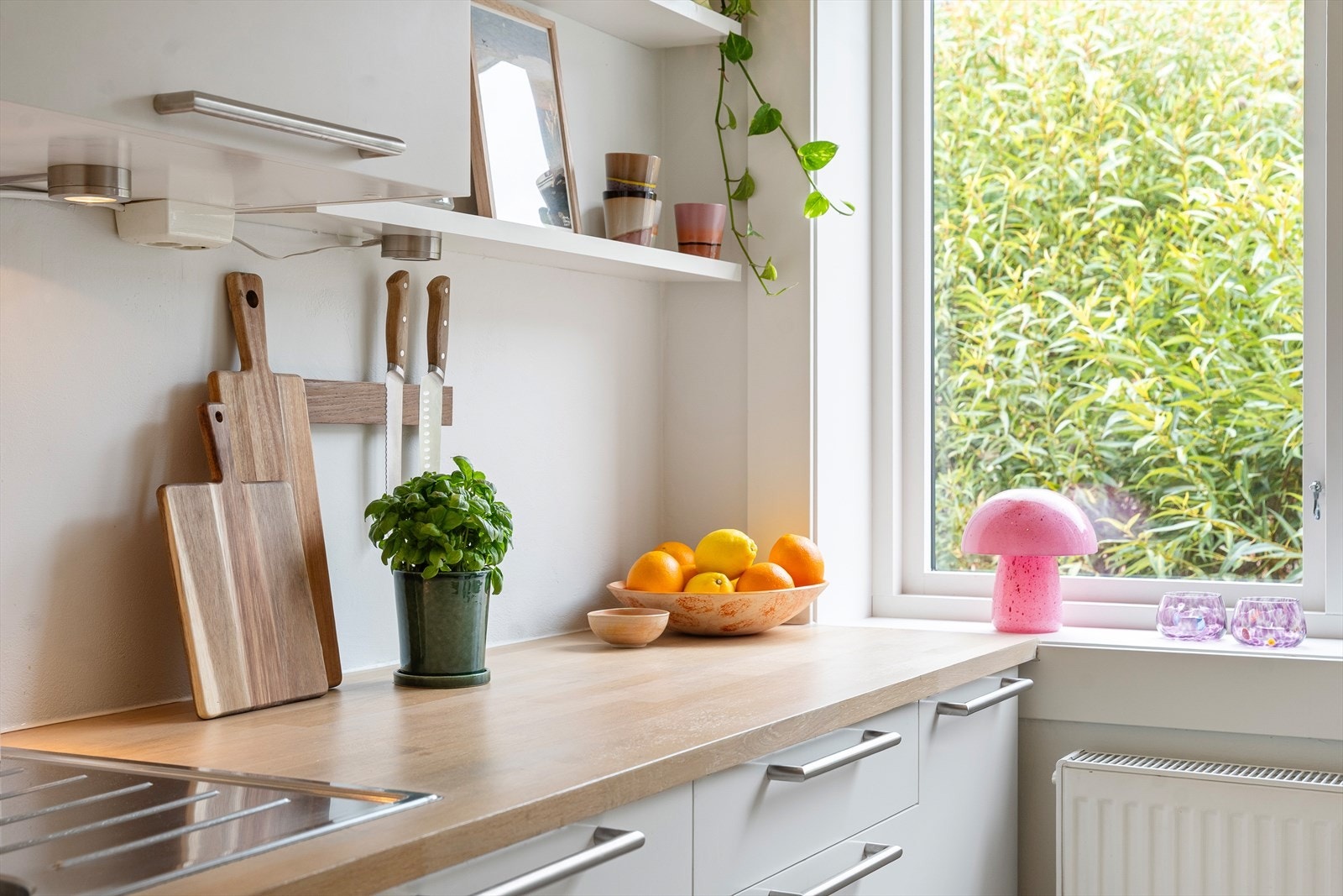 Benkeplate i tre. Galleribilde