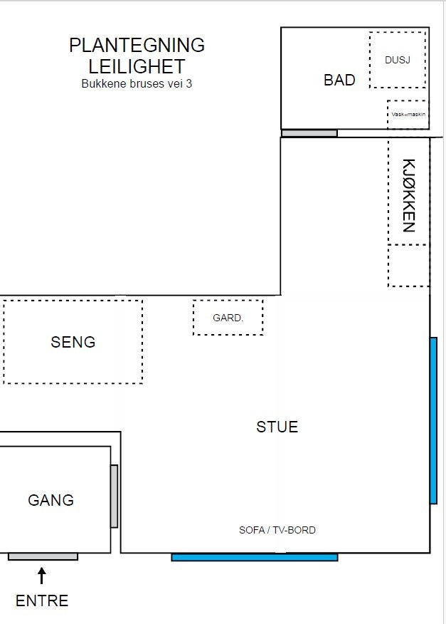 Plantegning Galleribilde