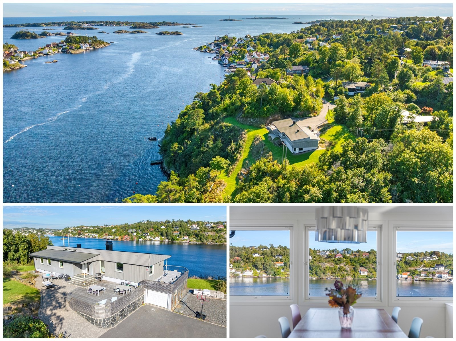 Sandvigheia, Hisøy - Arkitekttegnet enebolig - Spektakulær utsikt - Lang strandlinje, stor, unik og særdeles usjenert tomt. Fotograf: Hallvard Rimereit. Galleribilde