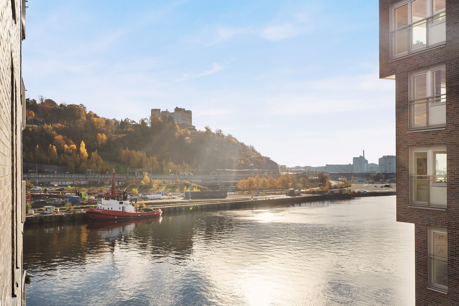 Utsikt fra balkong Galleribilde