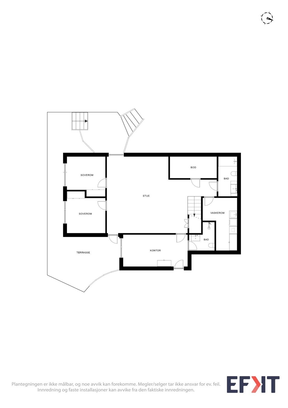 Plantegning underetasje. Galleribilde