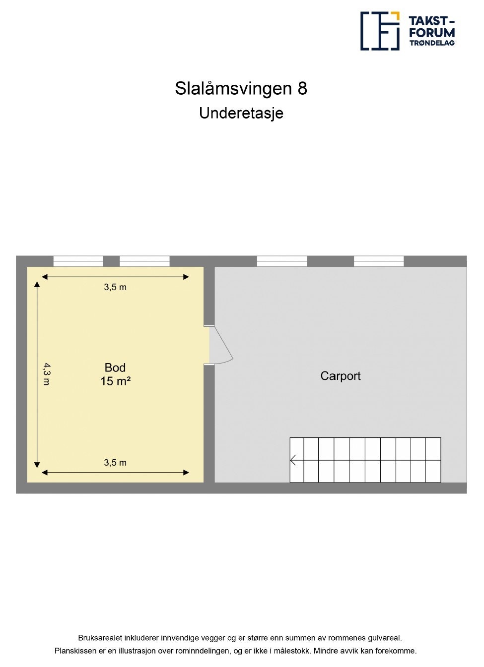 Planskisse under etasje. Galleribilde