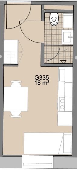 Leiligheten er kun for studenter. Galleribilde