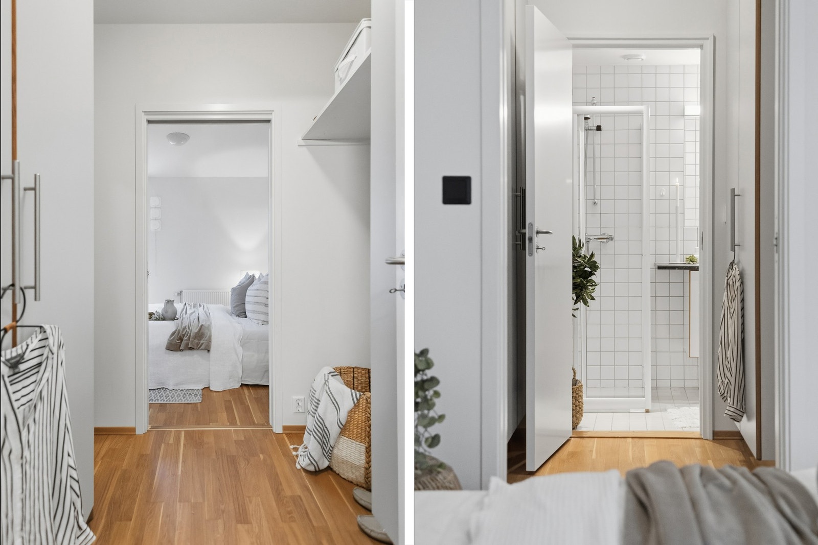 Her er det god plass til oppbevaring av klær. Galleribilde