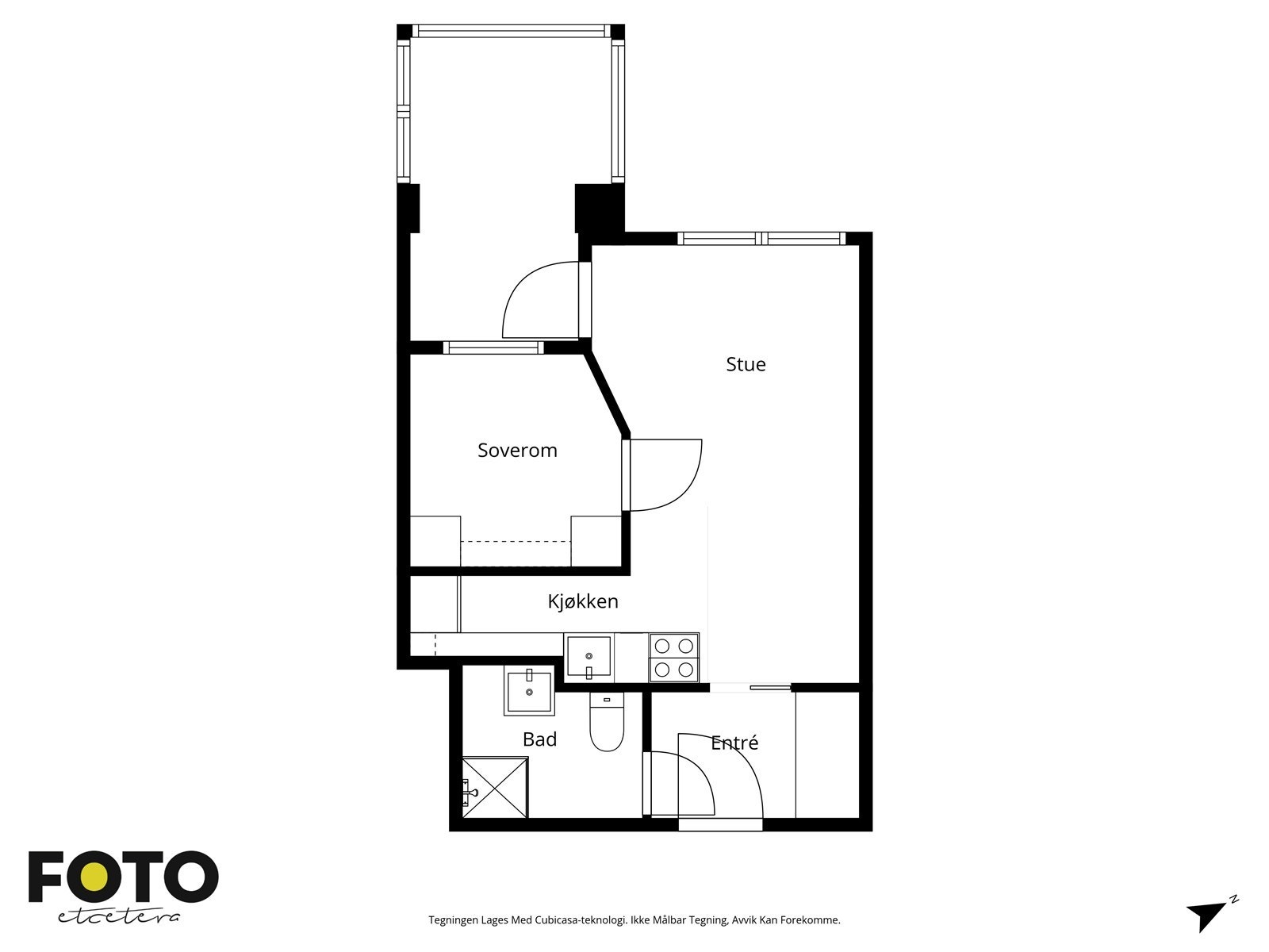 Veiledende plantegning - Ikke målbar Galleribilde