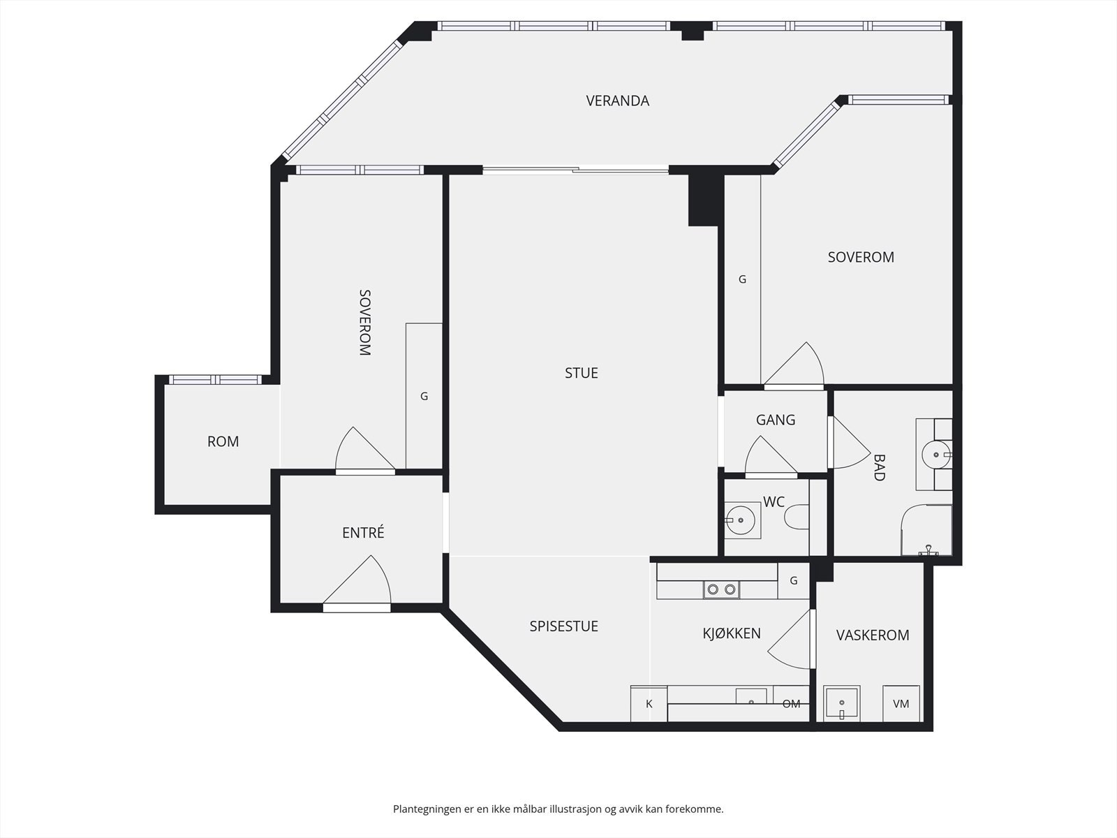 Plantegning 4.etasje. Galleribilde