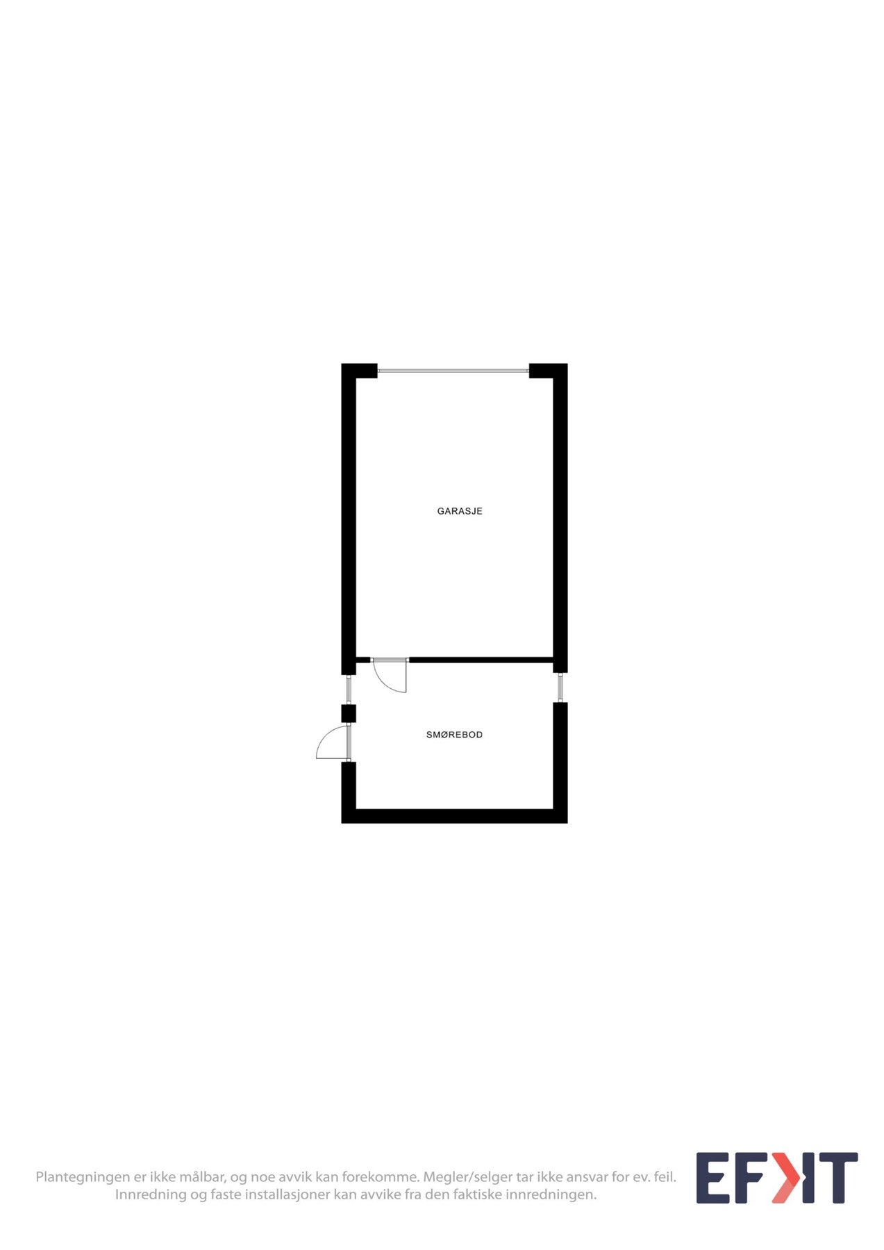 Plantegning garasje. Galleribilde