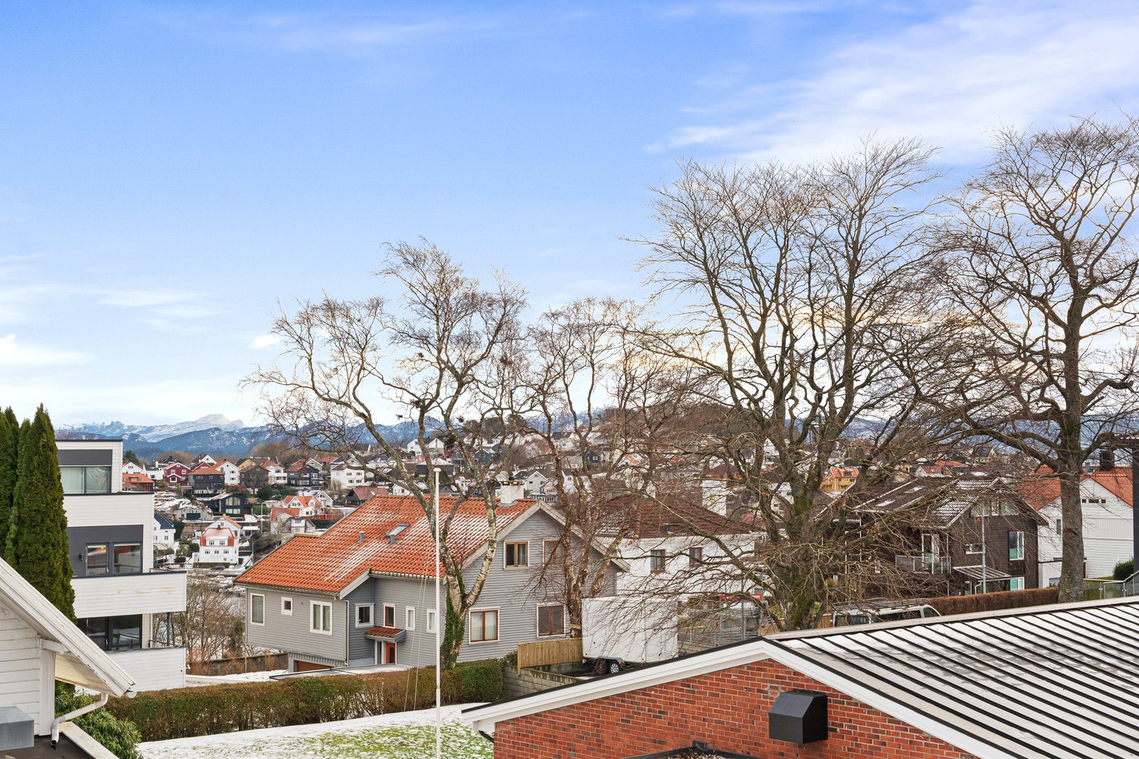 Utsikt fra balkong. Galleribilde