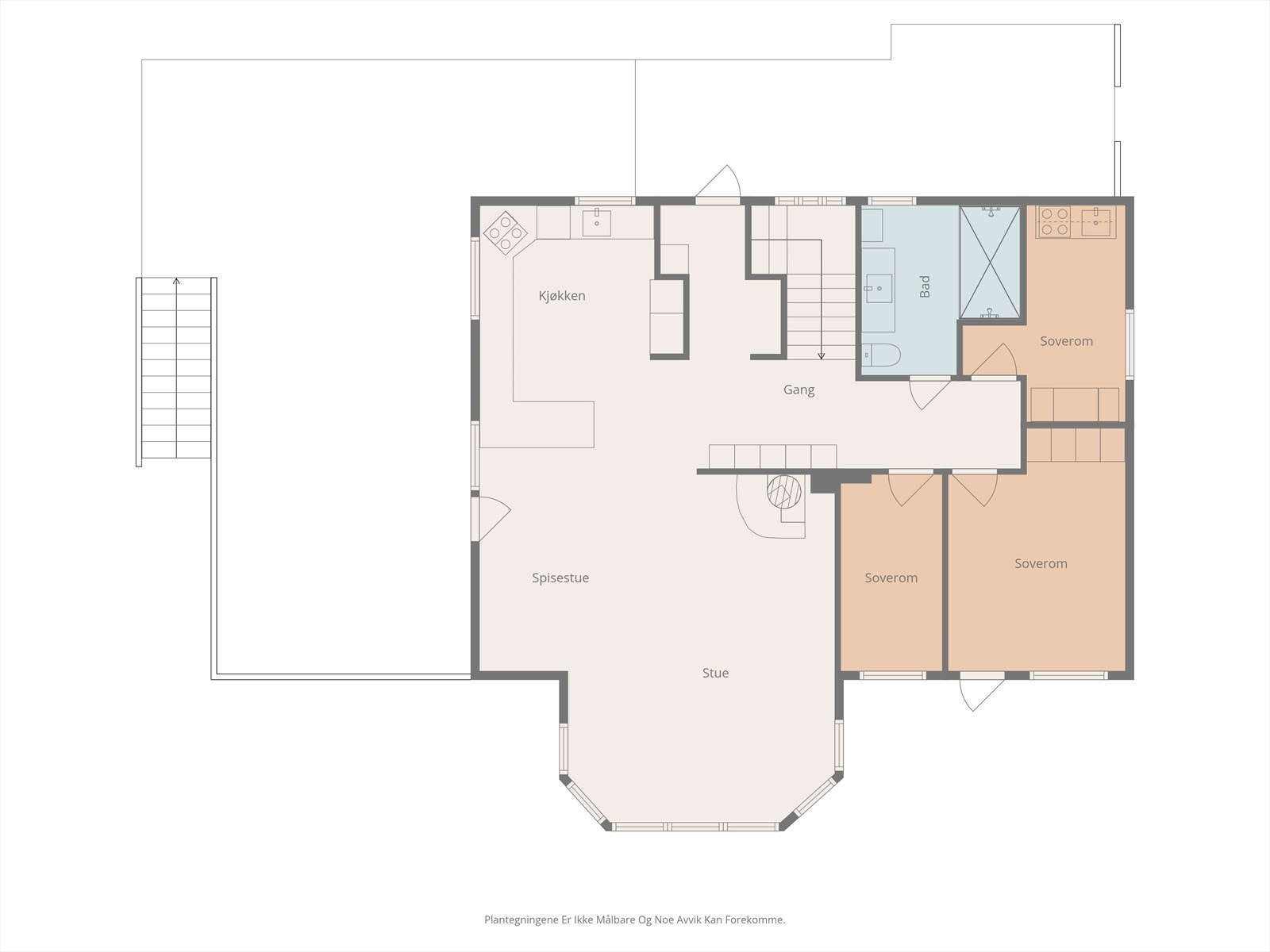 Plantegning hovedetasjen Galleribilde