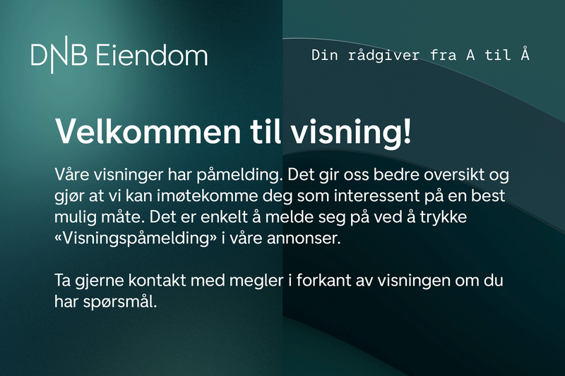 Husk å melde deg på til visning. Galleribilde