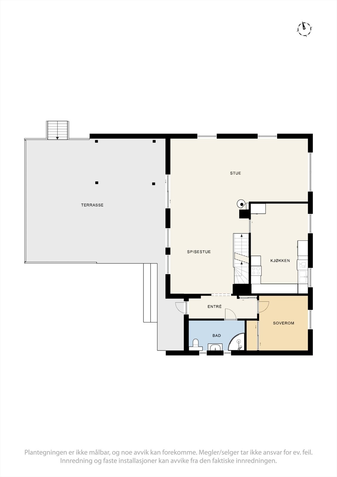 Plantegning 1. etasje Galleribilde