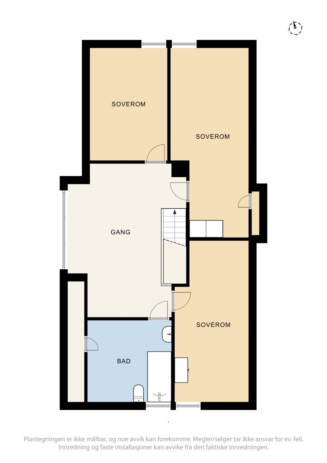 Plantegning 2. etasje Galleribilde